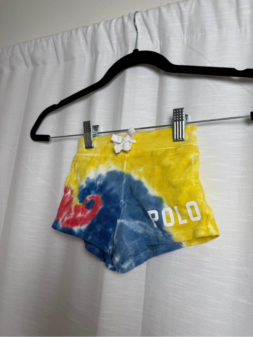 Ralph Lauren Polo Tie Dye Baby Shorts Multicolor Logo Sweat Shorts | Size 9M - Picture 6 of 14